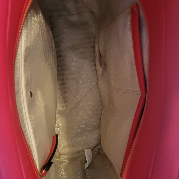 Kate Spade Cedar St Orange /Red Large Tote - Picture 3 of 4